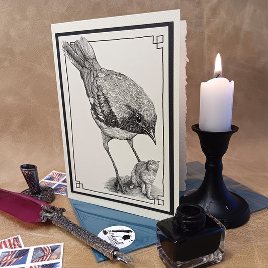 Greeting Card-Bully Bird